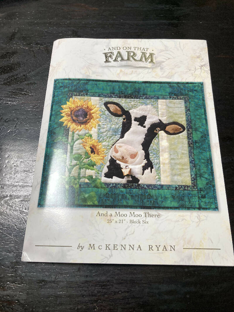 And In That Farm And A Moo Moo There Quilting Pattern