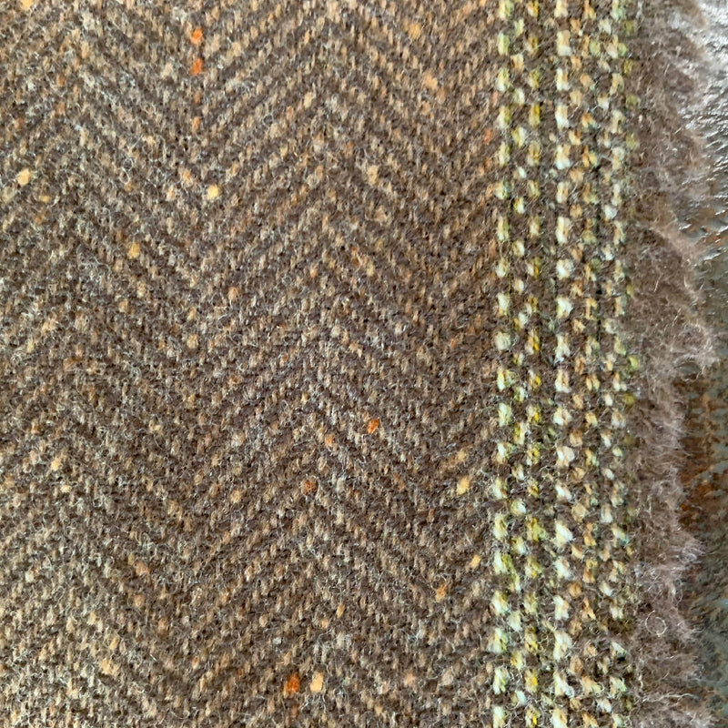Brown Wool Herringbone - Yardage