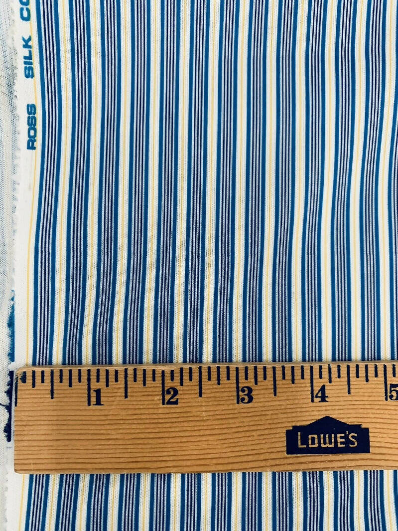 Vintage Stripe Stretch Polyester Knit Fabric Ross Silk Co 2 yards x 60" wide
