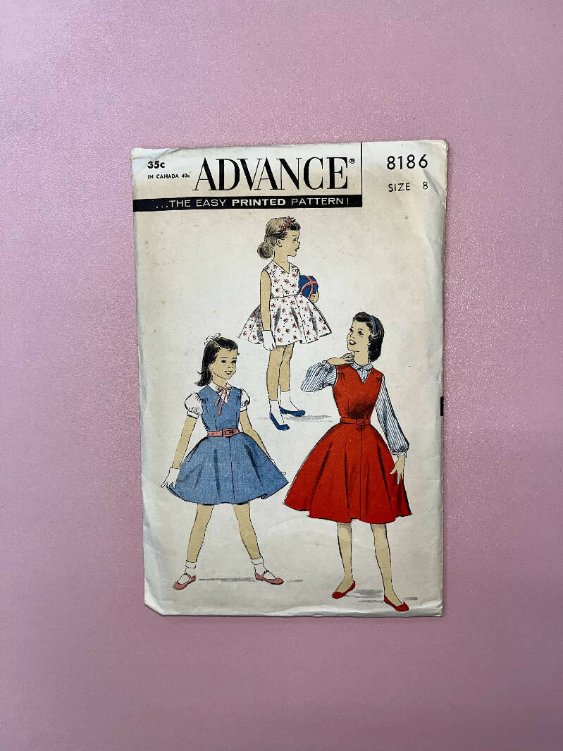Advance Patterns 8186 Girls size 8