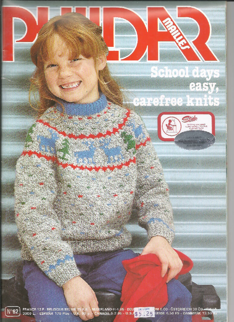 Phildar Mailles Magazine - School Days Easy Carefree Knits, 2nd Trimester 1982, 