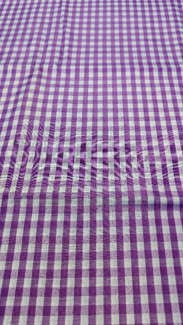Vintage Lilac/White Polyester Woven Fabric 44"W - 3 yds