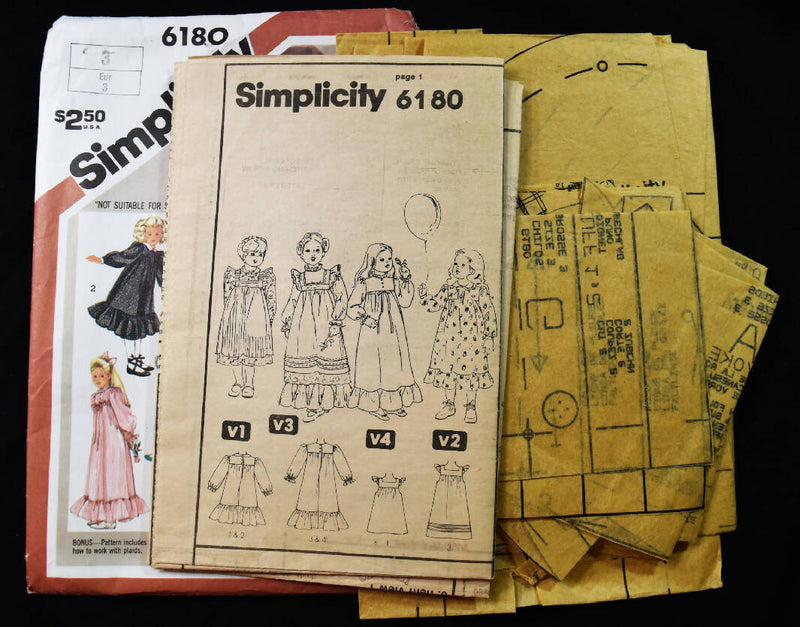 Vintage 1980s - Simplicity 6180 Child&