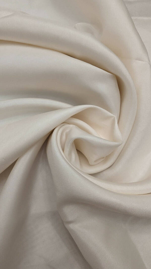 Ivory Silk Chiffon Woven Fabric 45"W - 2 1/4 yds+