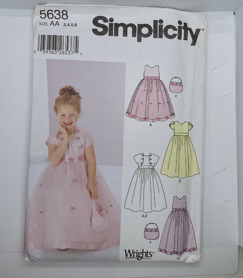 Simplicity girls dress jacket and purse pattern