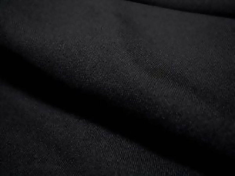 Black Polyester Poplin - 5 yards
