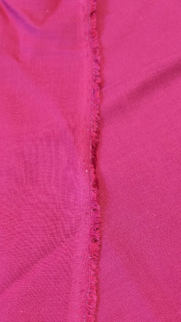 Fuchsia Pink Fine Linen Woven Fabric 58"W - 1 1/4 yd+