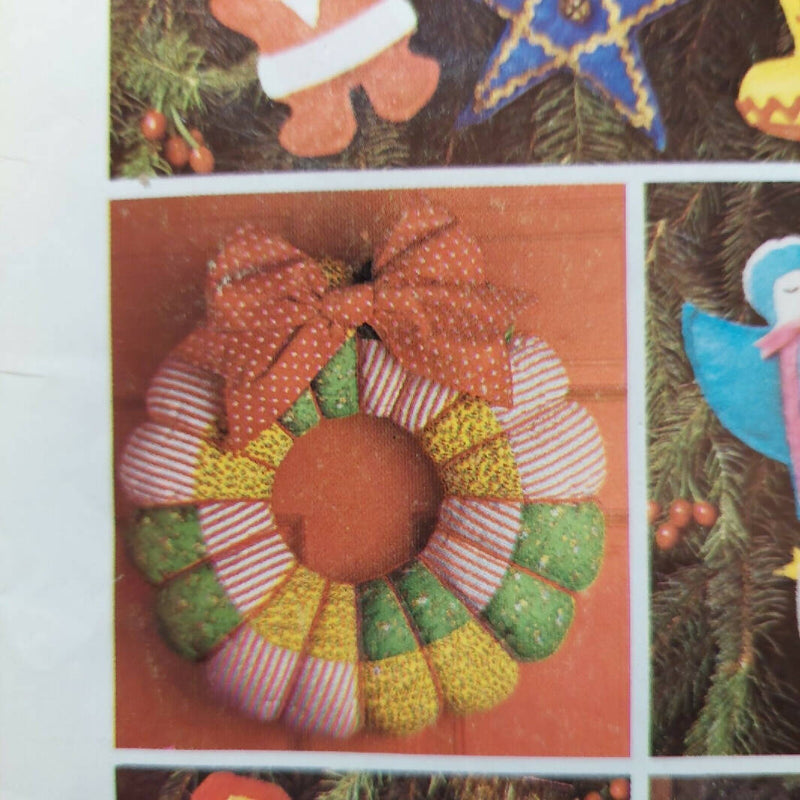 Simplicity 7736 Christmas Crafts & Ornaments Wreath Skirt Santa Angel Tree
