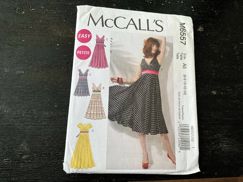 McCall’s M6557 - Dress Pattern, Unopened, US Sizes 6-14