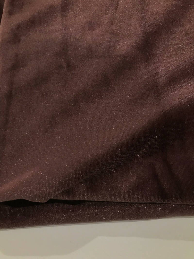 Purple / Mauve Velour Fabric