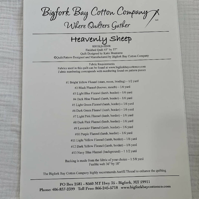 Heavenly Sheep by Bigfork Bay Cotton Company