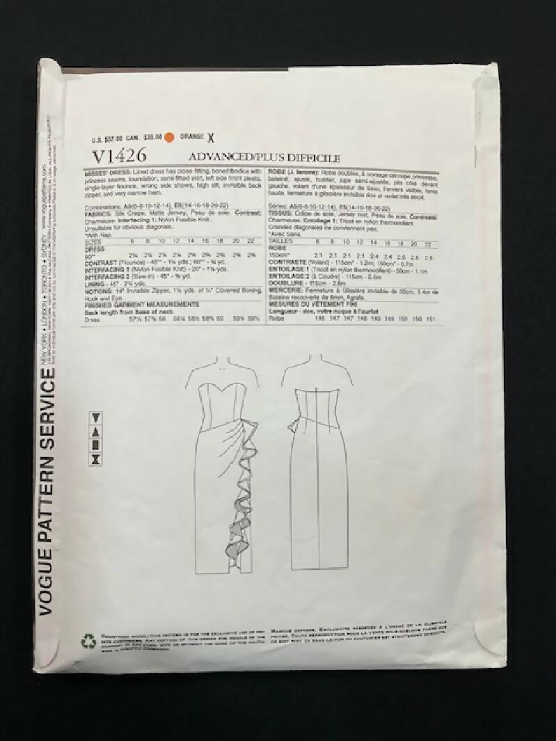 Vogue 1426 Pattern