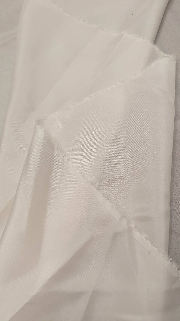 Ivory Silk Chiffon Woven Fabric 45"W - 2 1/4 yds+