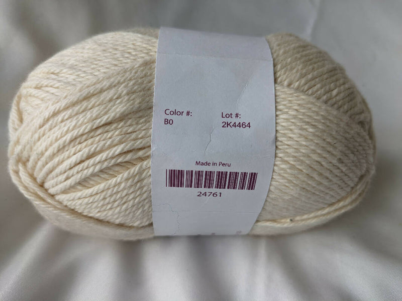 Knit Picks Simply Cotton Worsted, Marshmallow - 200g/7oz - 328yd/300m