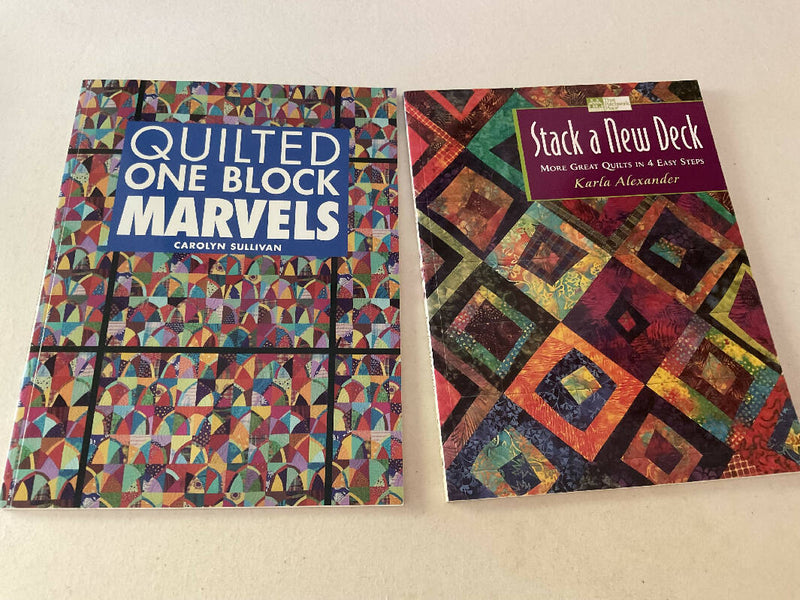 Quilt book bundle : Stack a New Deck and Quilted One Block Marvels