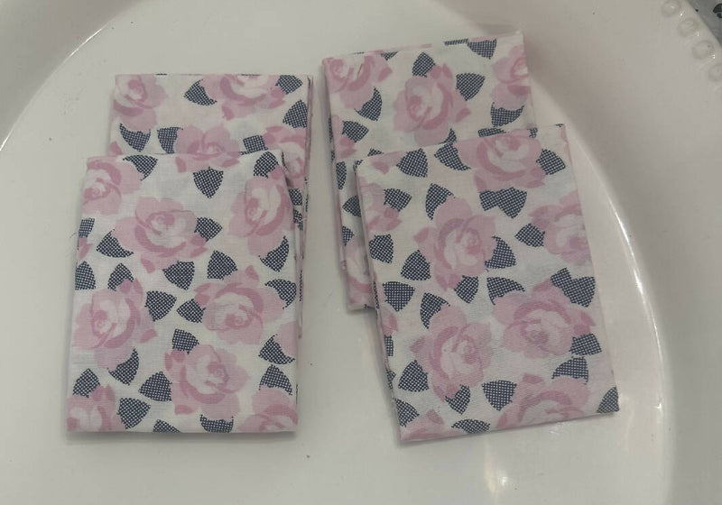 Pink Floral Fabric Quarter