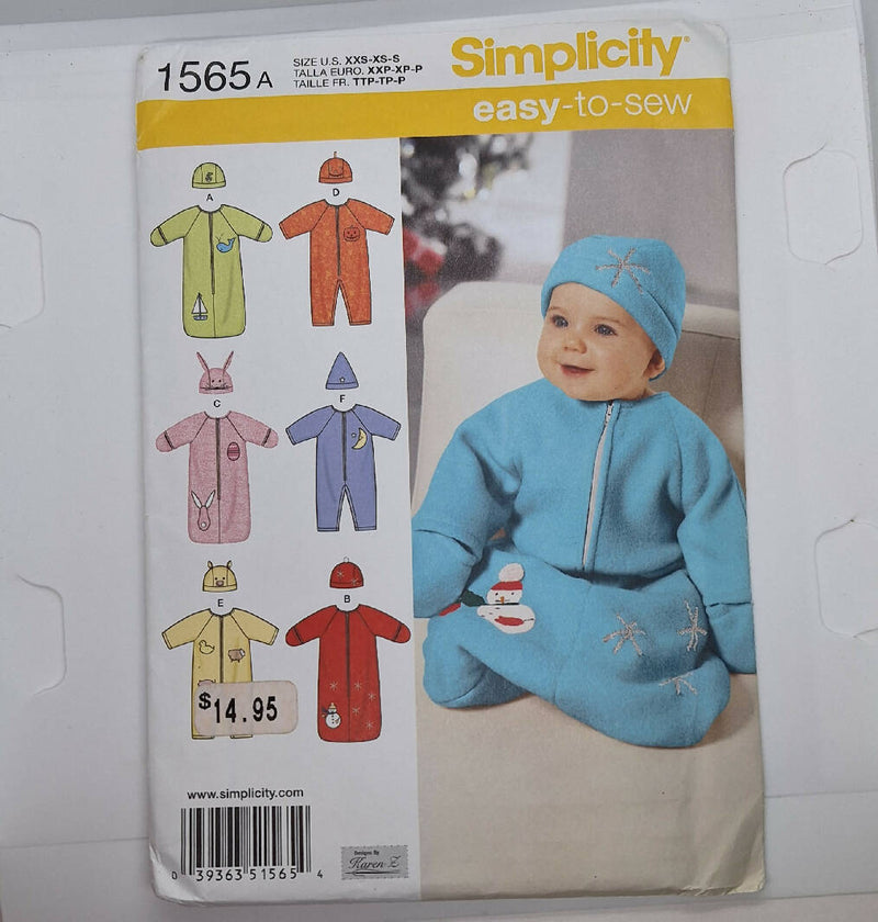 Simplicity easy to sew baby clothes