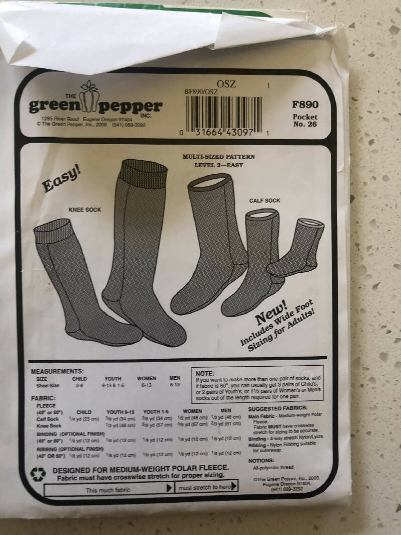 The Green Pepper Pattern No. 890 - Polar Socks