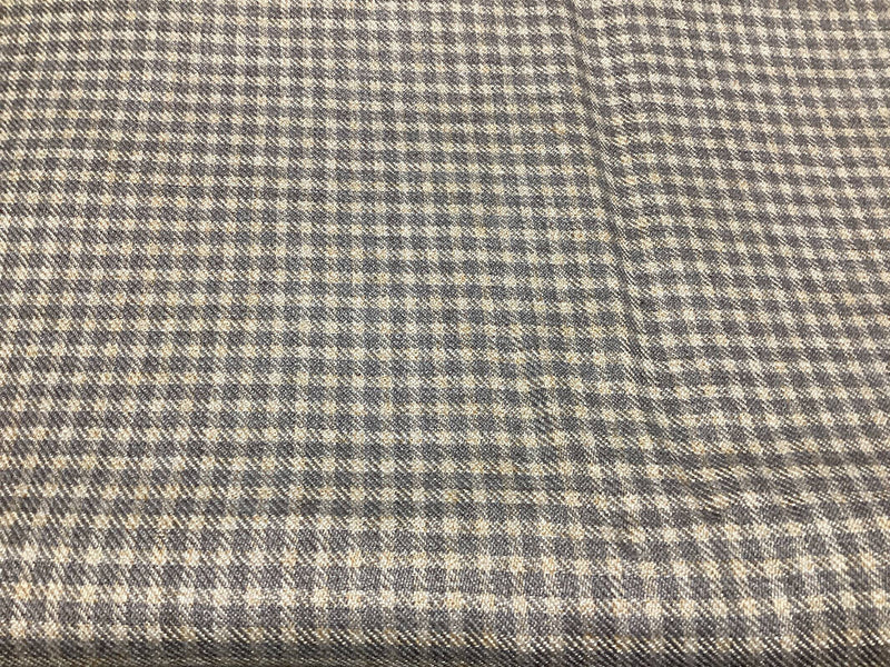 2.5 yds by 59” checked woven polyester