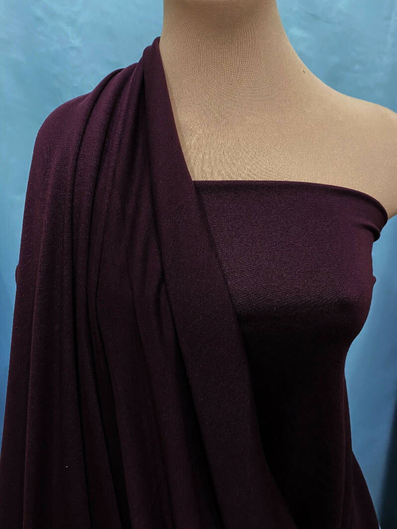 Plum Tencel & Organic Cotton French Terry