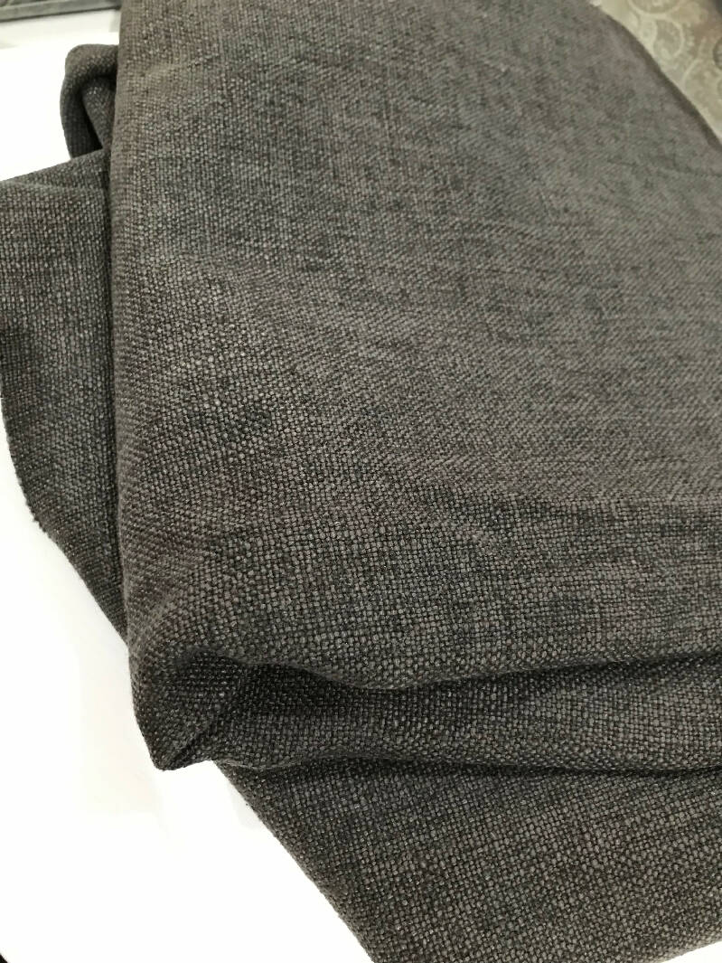 1.5 Yards, 40 Wide, Irregular Cut Gray Tweed Upholstery Fabric
