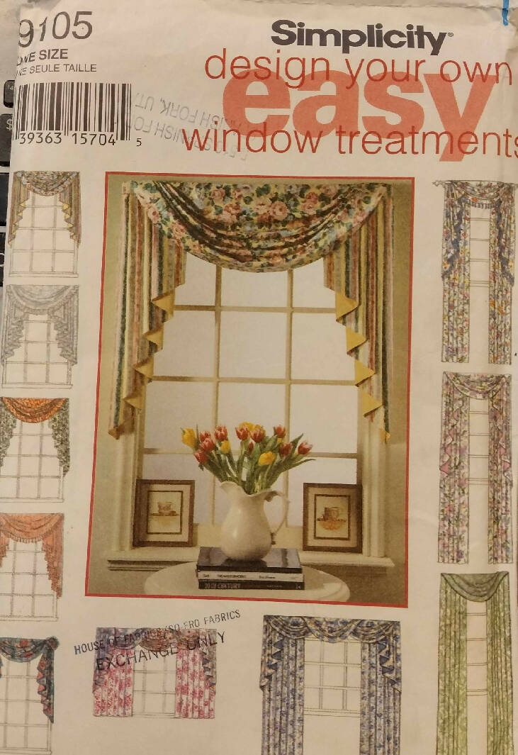 Butterick Sewing Pattern B5369 by Waverly for Fast & Easy Reversible Valances Uncut - 4 Variations