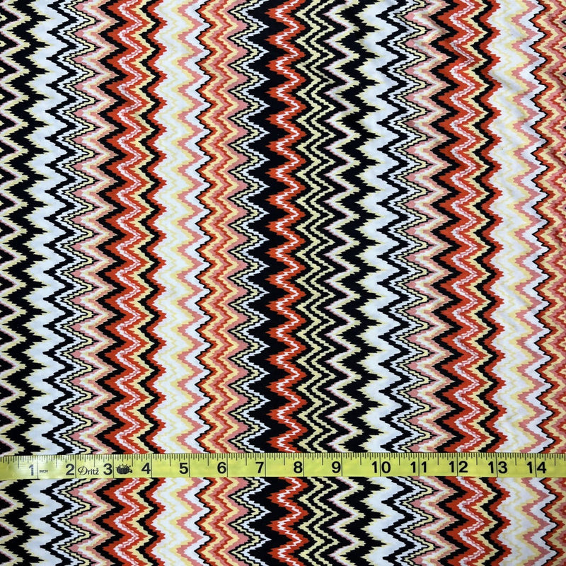Autumn Chevron Synthetic Knit - 1.1 yds