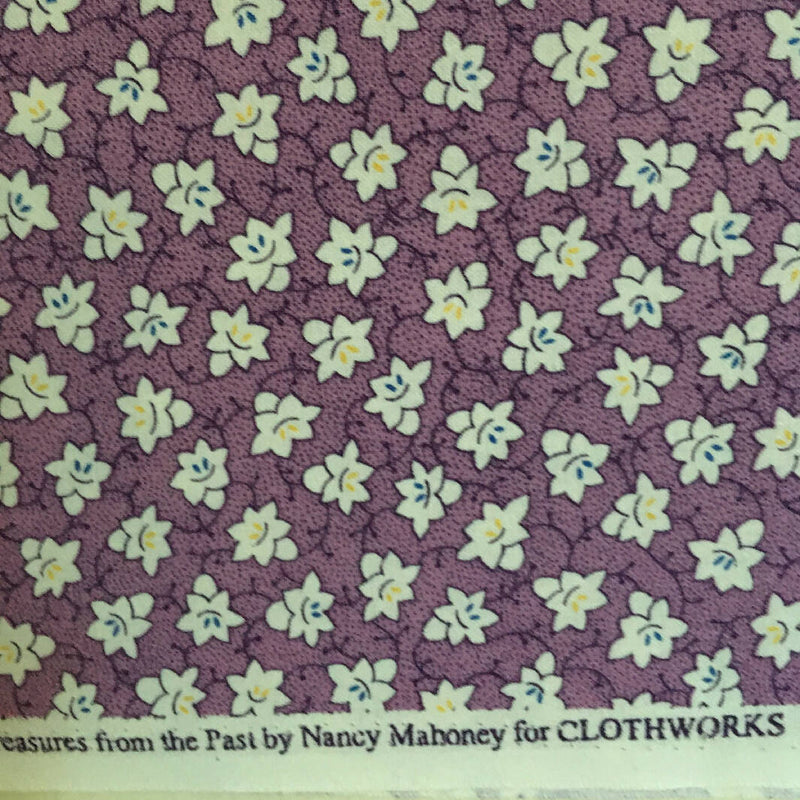 FABRIC Purple Flora/Fauna Bundle 5 Fabrics 4.17 Yards