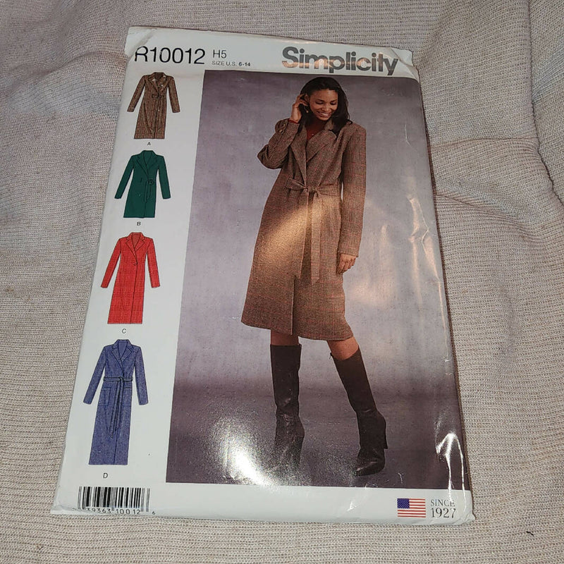 Simplicity 8796 - Misses Coat, UC/FF, SZ 6-14
