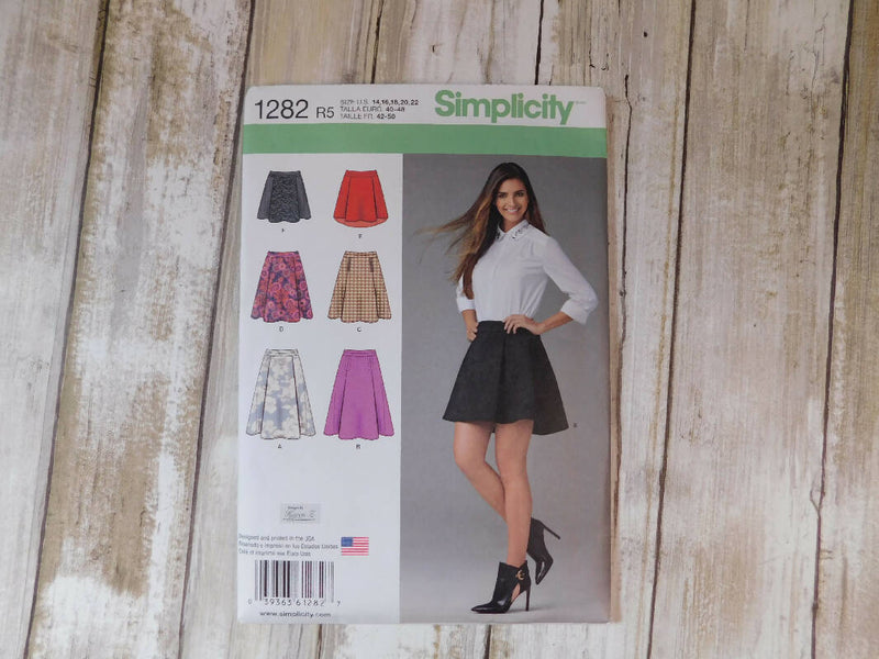 Simplicity skirt pattern 1282
