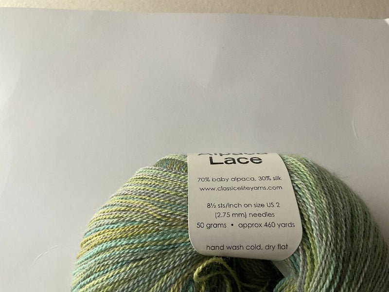 Silky Alpace Lace yarn, 1 ball