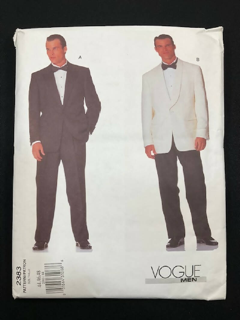 Vogue Men 2383 Pattern Size 44-46-48