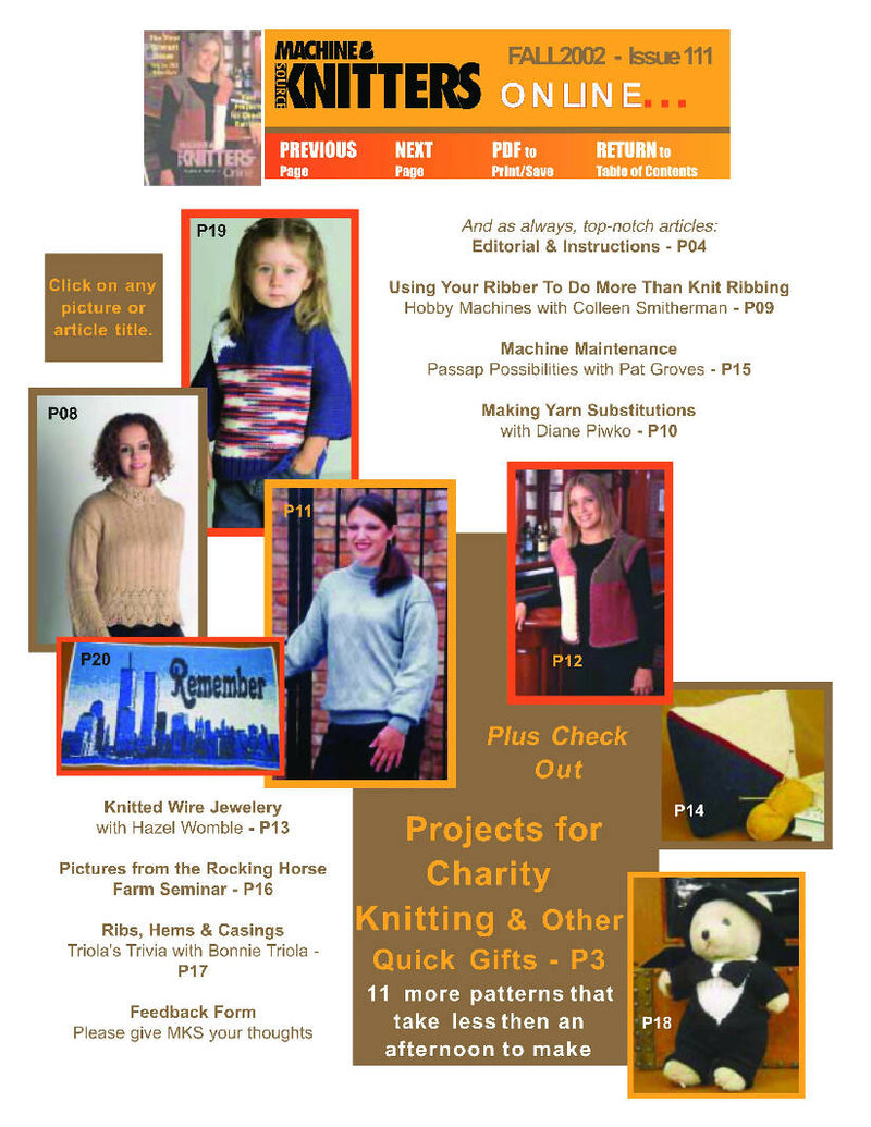 Machine Knitters Source Magazine 2003 and 2004 issues on 2 CDs