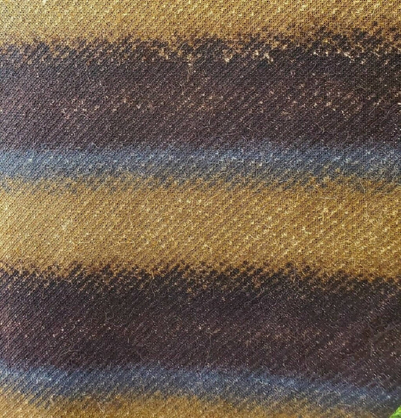 Vintage Poly-Wool Blend Ombre Striped Fabric