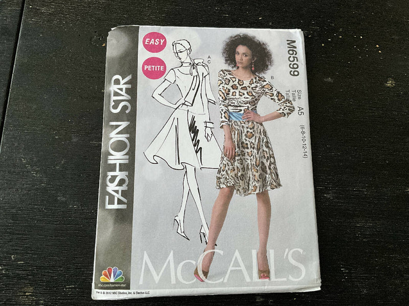 McCall’s M6599 - Dress Pattern, Unopened US Sizes 6-14