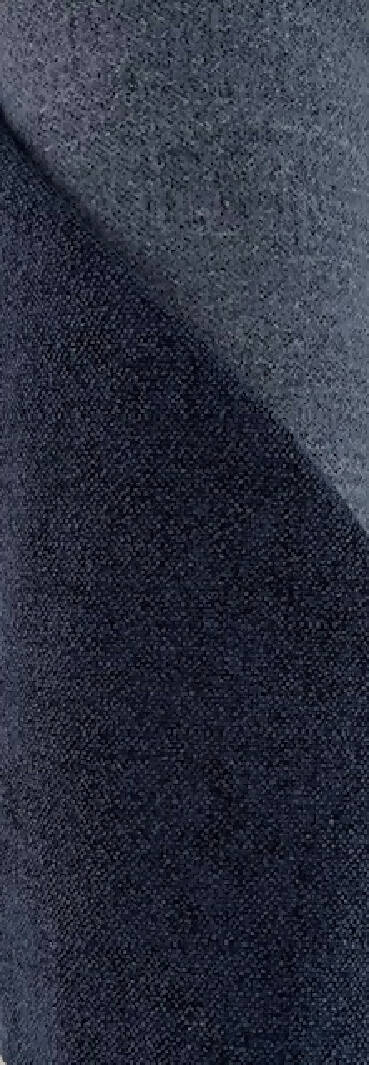 Modern Two-Tone Dark Blue Upholstery Chenille Fabric