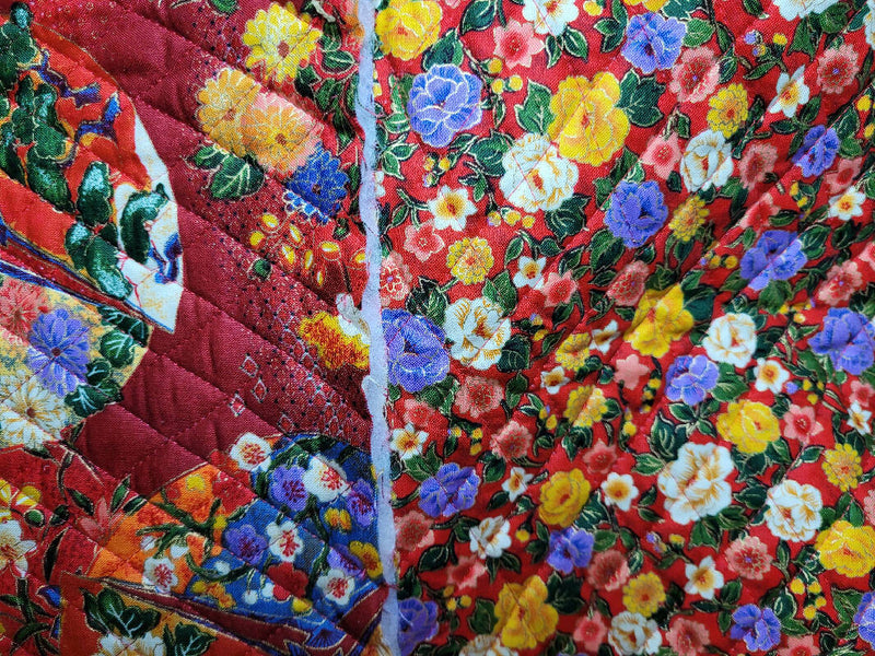 Quilted fabric, double-sided 1 yd x 44" wide
