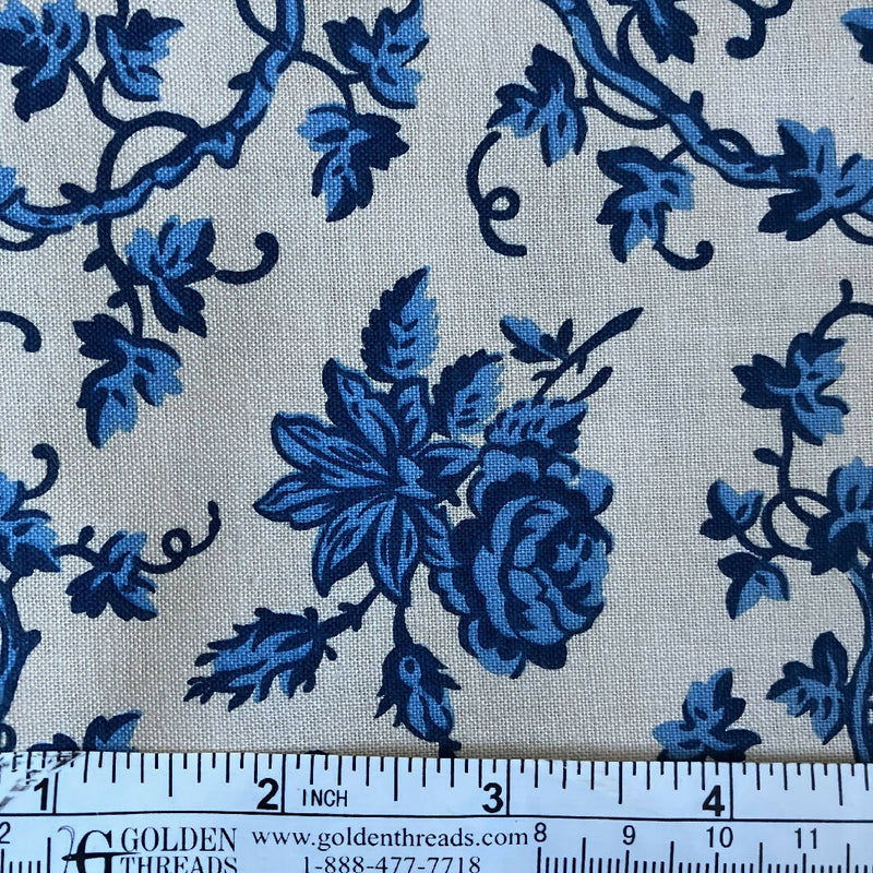 FABRIC China Blue C. 1830 2 yards 