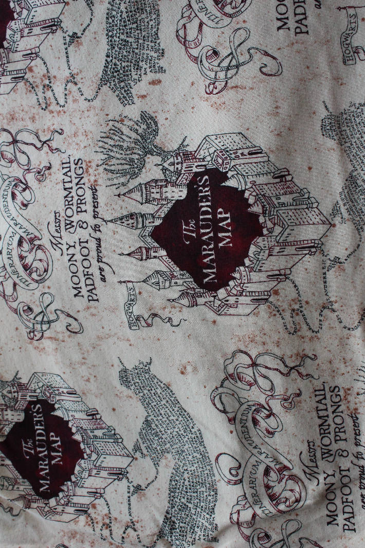 Harry Potter Marauders Map Knit Fabric