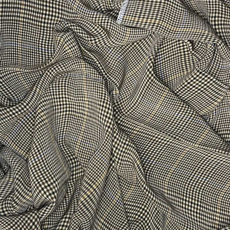 Brown Glen Plaid Rayon Suiting - 3.75 yds