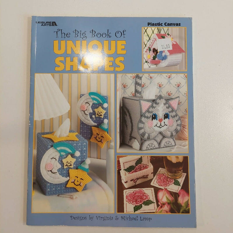 Leisure Arts - 3 Plastic Canvas Books Christmas Magnets Unique Shapes