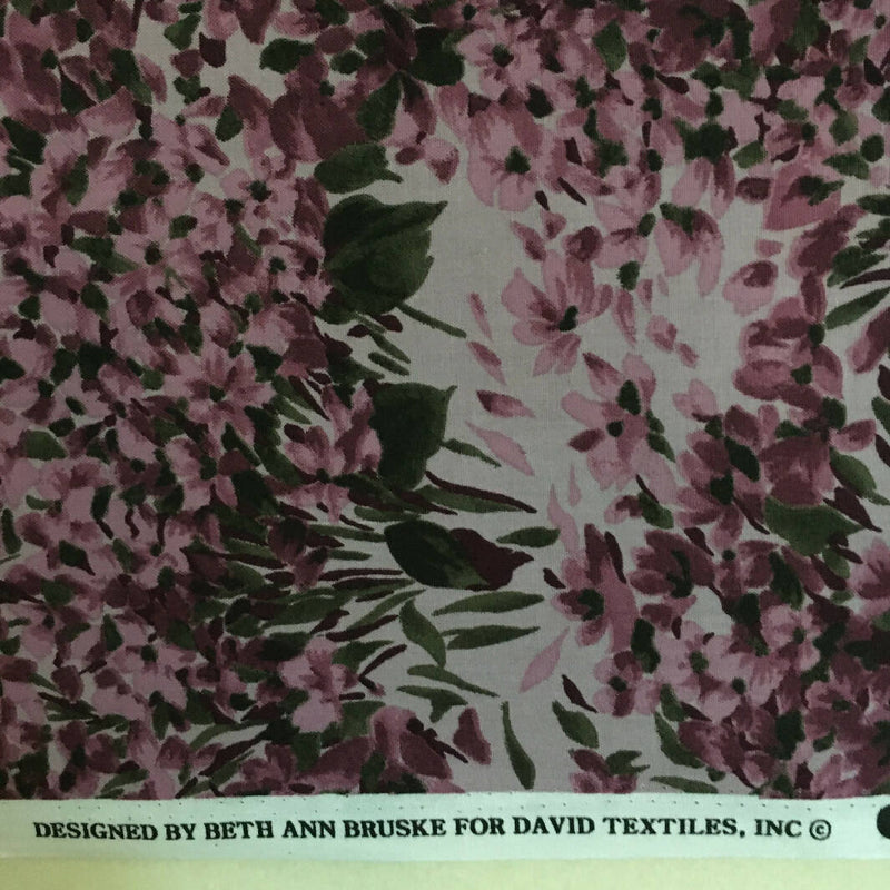 FABRIC Purple Flora/Fauna Bundle 5 Fabrics 4.17 Yards