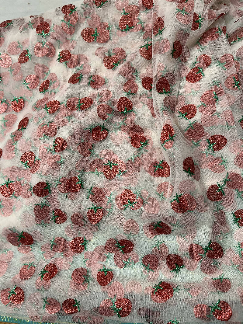 Strawberry printed netting