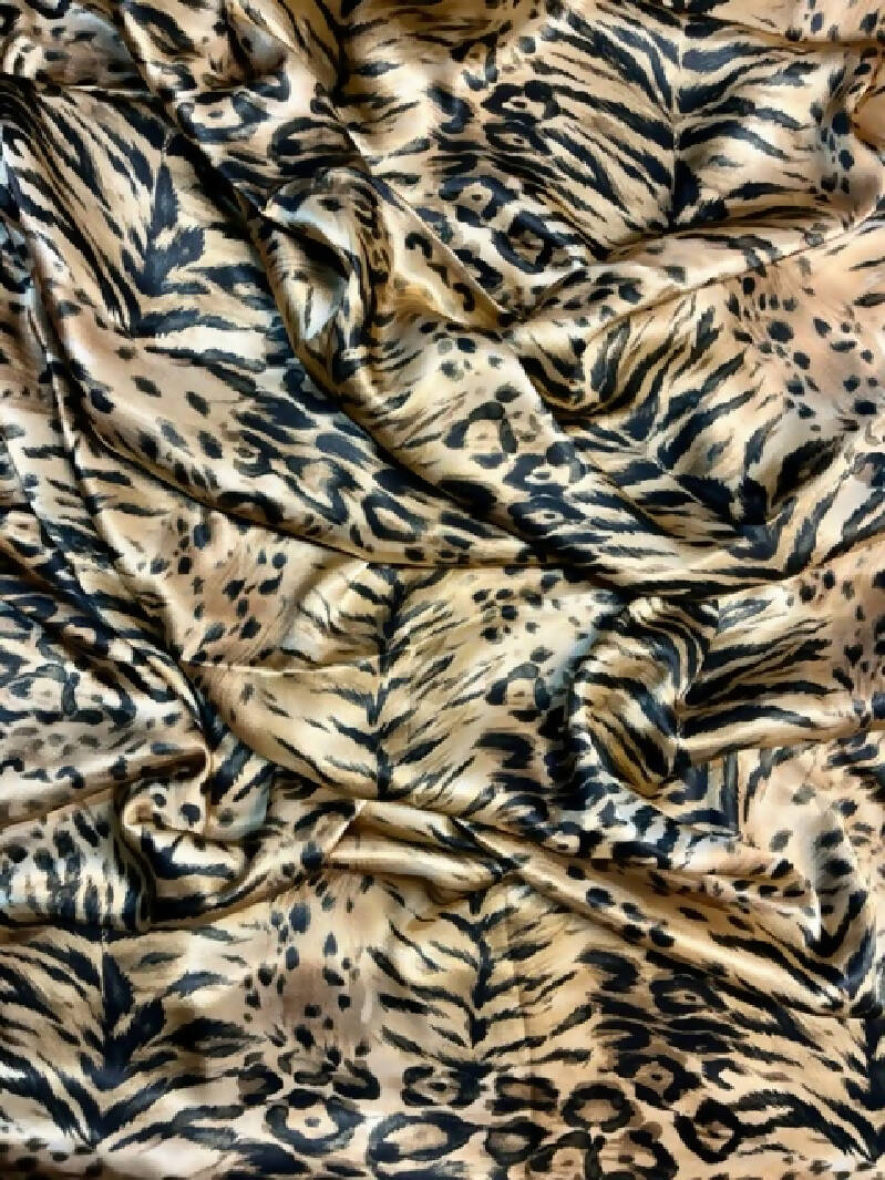 Poly Satin Animal Print - 2 2/3 yards