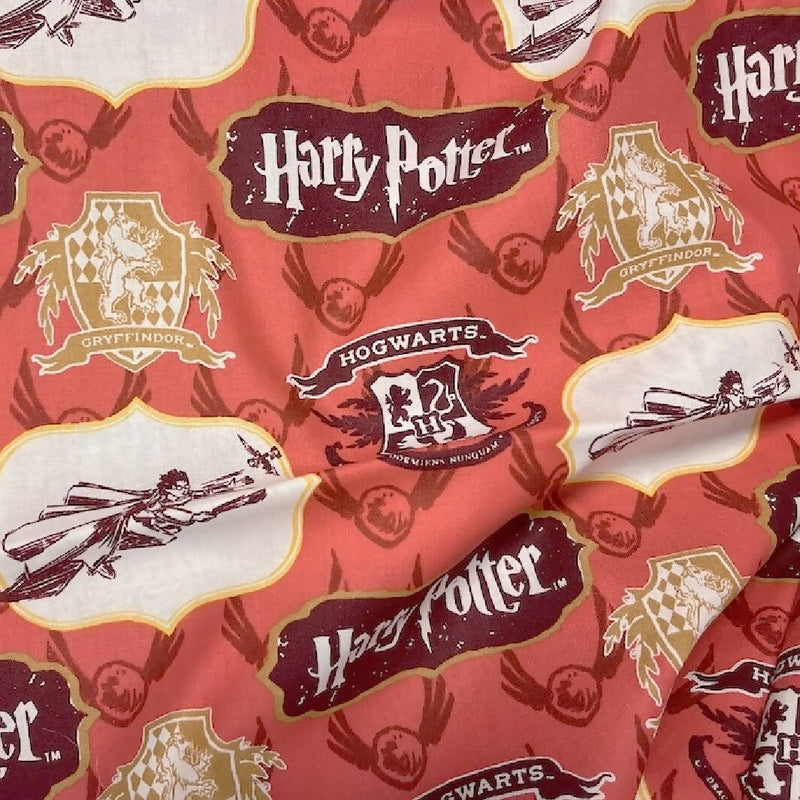 Harry Potter Griffindor Quilting Cotton - 2.25 Yds