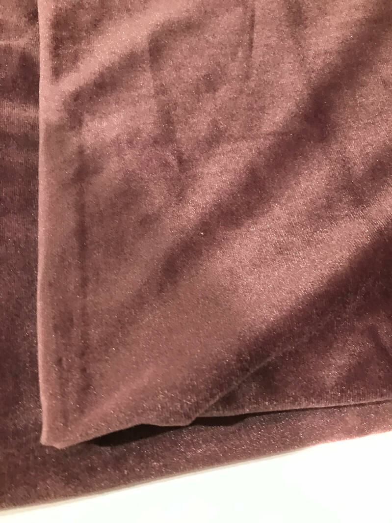 Purple / Mauve Velour Fabric