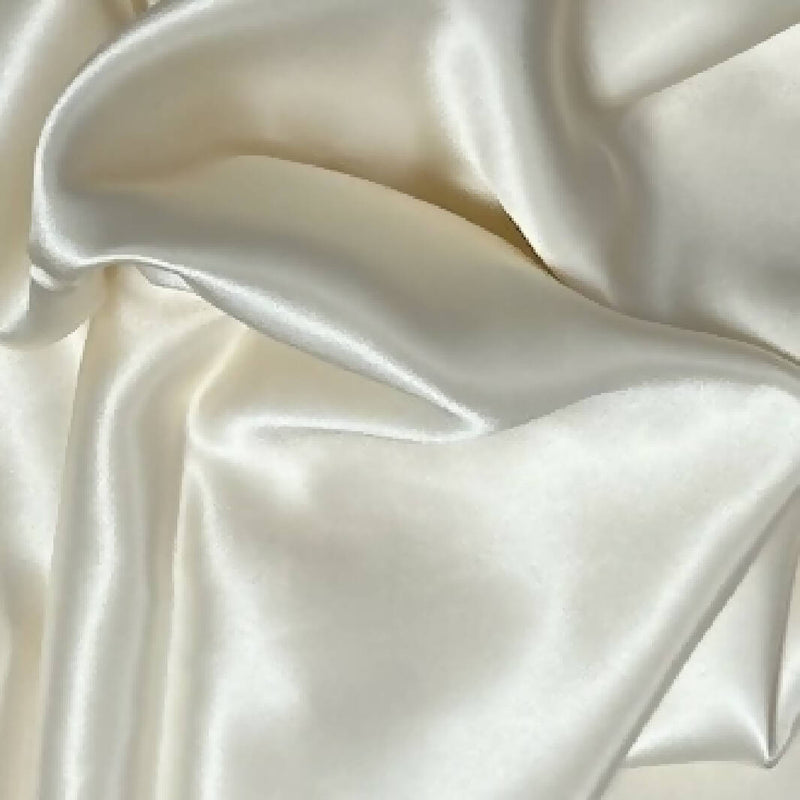 Creamy Off White Silk Charmeuse - 2 Yds