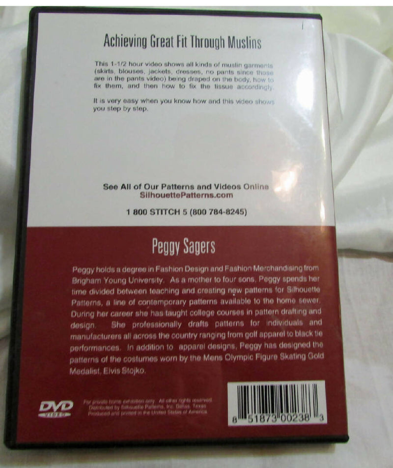 Achieving Great Fit Through Muslins DVD by Peggy Sagers