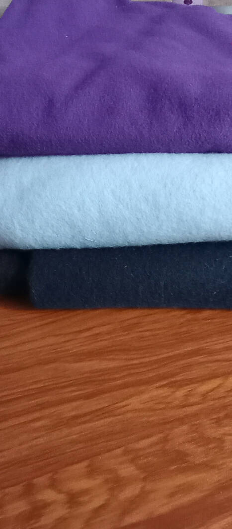 Lot of 3 pieces, double brushed thin fleece