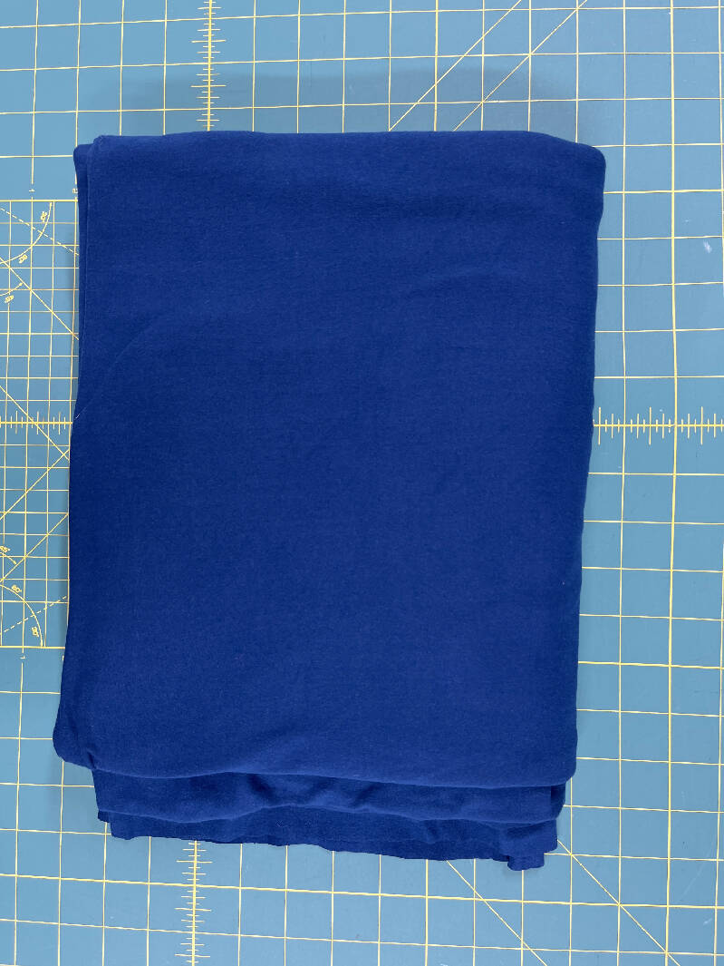 Cadet blue polyester Lycra double brushed knit 3yds 59”
